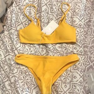 Yellow bikini